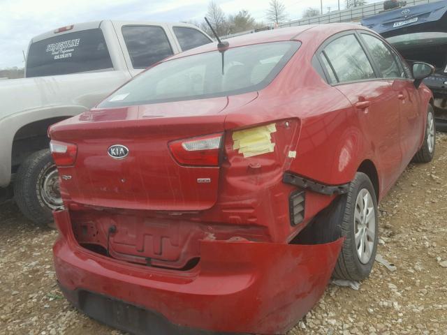 KNADM4A30C6057271 - 2012 KIA RIO LX RED photo 9