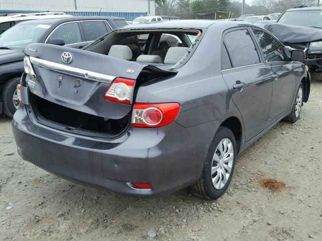 5YFBU4EE6DP157794 - 2013 TOYOTA COROLLA BA CHARCOAL photo 4