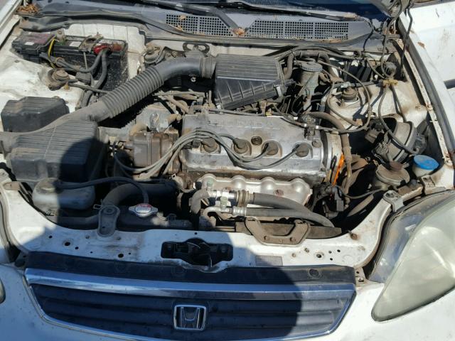 JHMEJ6679YS003665 - 2000 HONDA CIVIC LX WHITE photo 7