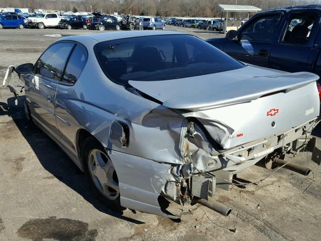 2G1WX15K119294983 - 2001 CHEVROLET MONTE CARL SILVER photo 3