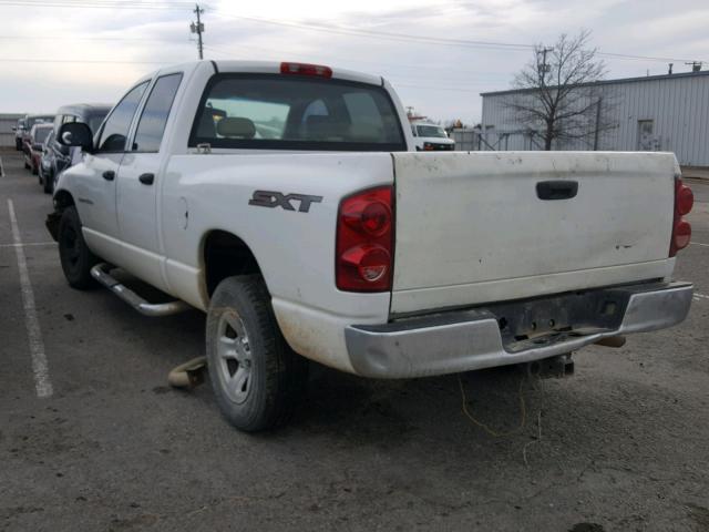 1D7HA18K17J519709 - 2007 DODGE RAM 1500 S WHITE photo 3