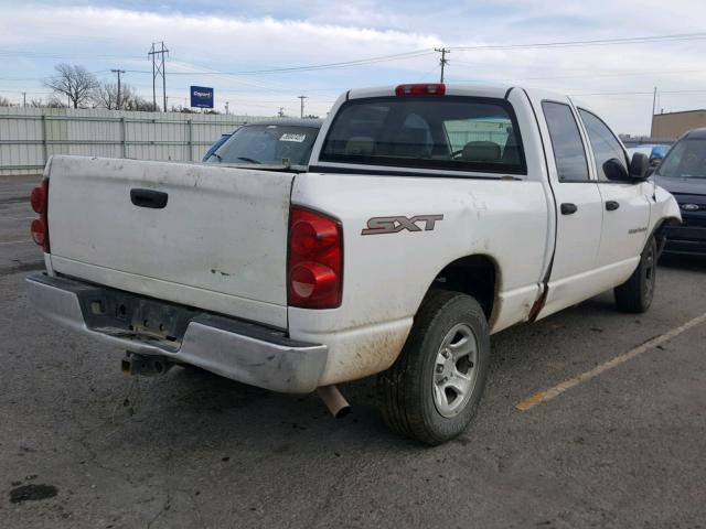 1D7HA18K17J519709 - 2007 DODGE RAM 1500 S WHITE photo 4