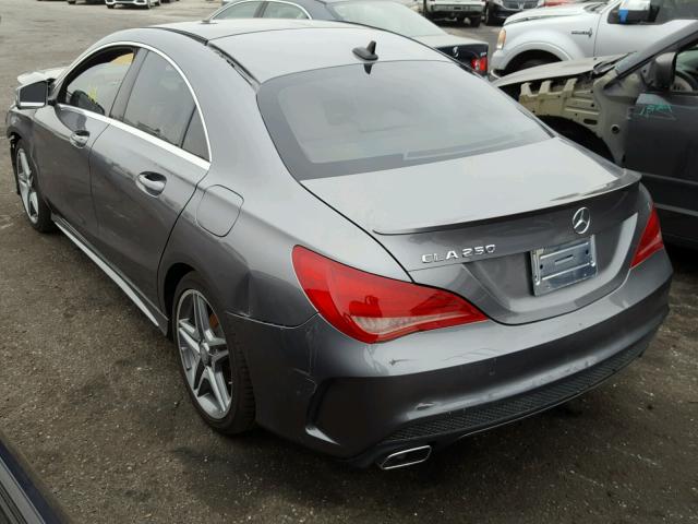 WDDSJ4EB7EN064009 - 2014 MERCEDES-BENZ CLA 250 GRAY photo 3