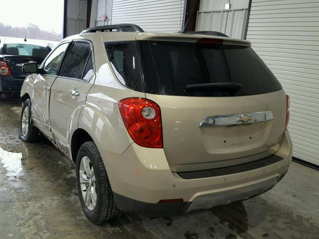 2CNALPEW9A6264338 - 2010 CHEVROLET EQUINOX LT GOLD photo 3