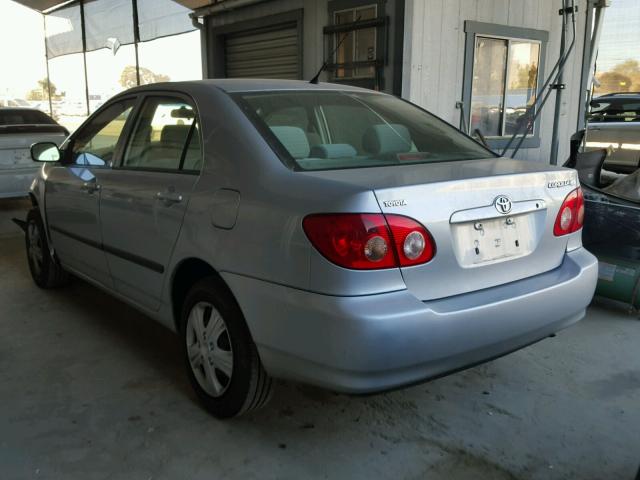 1NXBR32E25Z530703 - 2005 TOYOTA COROLLA CE SILVER photo 3