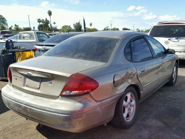 1FAFP53U54A133022 - 2004 FORD TAURUS SE TAN photo 4