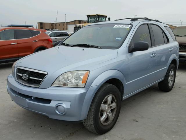 KNDJC733565551837 - 2006 KIA SORENTO EX BLUE photo 2