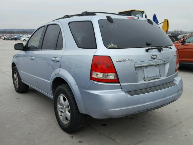 KNDJC733565551837 - 2006 KIA SORENTO EX BLUE photo 3