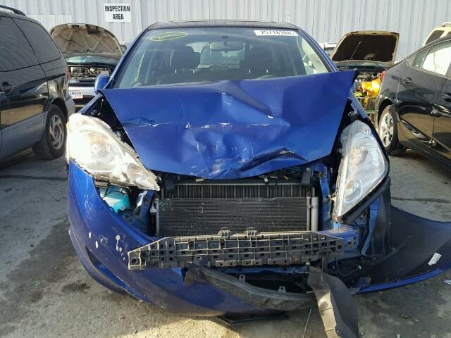 JHMGE8H41AS023295 - 2010 HONDA FIT SPORT BLUE photo 9