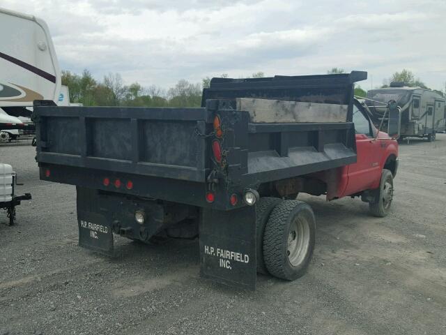 1FDAF57P23EC34954 - 2003 FORD F550 SUPER RED photo 4