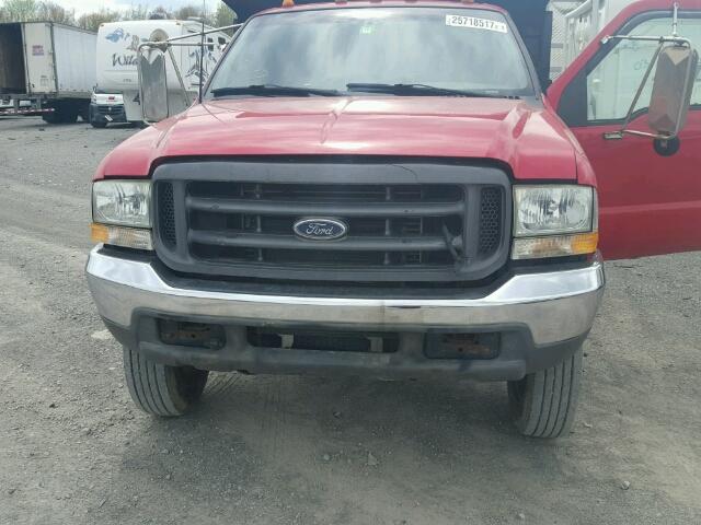 1FDAF57P23EC34954 - 2003 FORD F550 SUPER RED photo 9