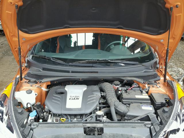 KMHTC6AE3GU279430 - 2016 HYUNDAI VELOSTER T ORANGE photo 7