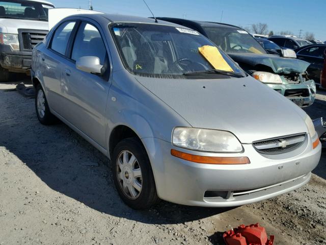 KL1TD526X5B354921 - 2005 CHEVROLET AVEO BASE Gümüş foto 1