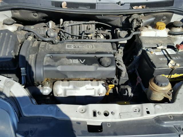 KL1TD526X5B354921 - 2005 CHEVROLET AVEO BASE Gümüş foto 7
