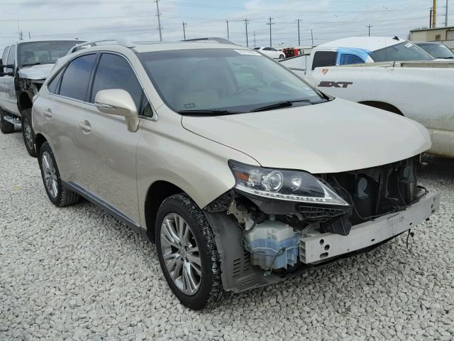 2T2ZK1BA1DC116263 - 2013 LEXUS RX 350 GOLD photo 1