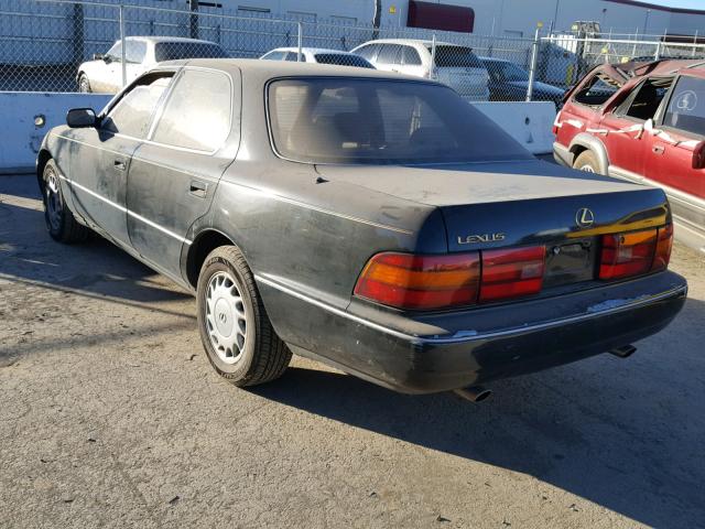 JT8UF11E6N0101338 - 1992 LEXUS LS 400 BLACK photo 3