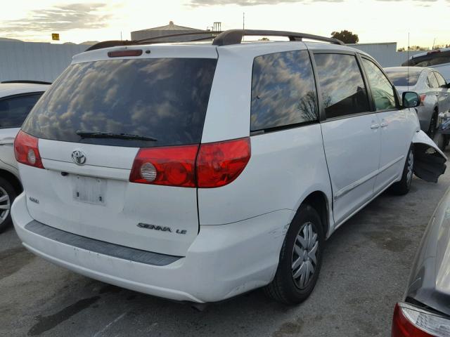 5TDZK23C88S121158 - 2008 TOYOTA SIENNA CE WHITE photo 4