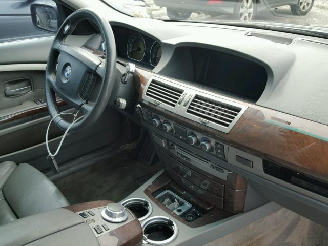 WBAHN83577DT65740 - 2007 BMW 750 GRAY photo 9