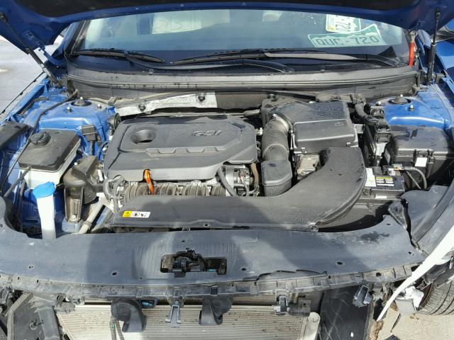 5NPE24AFXFH140143 - 2015 HYUNDAI SONATA SE BLUE photo 7