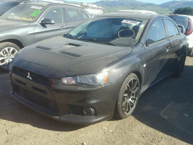 JA3AW86V28U049577 - 2008 MITSUBISHI LANCER EVO GRAY photo 2