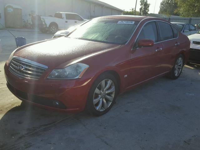 JNKAY01E76M117209 - 2006 INFINITI M35 BASE RED photo 2