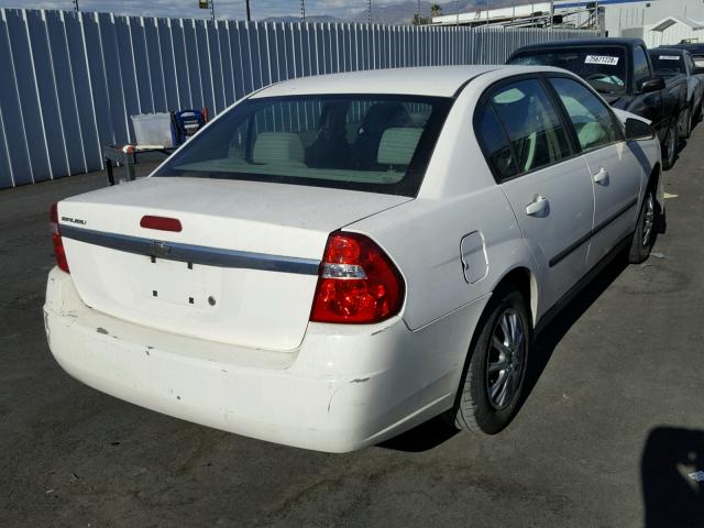 1G1ZS52F05F270066 - 2005 CHEVROLET MALIBU WHITE photo 4