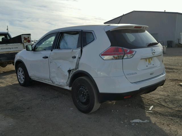 JN8AT2MT8GW012307 - 2016 NISSAN ROGUE S WHITE photo 3