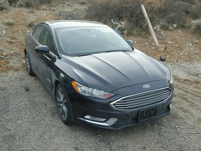 3FA6P0LU0HR285384 - 2017 FORD FUSION SE BLACK photo 1