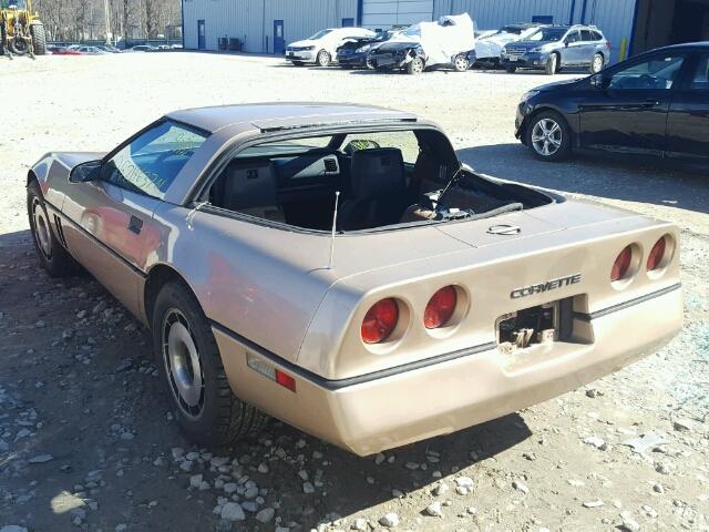 1G1AY0784E5143593 - 1984 CHEVROLET CORVETTE GOLD photo 3