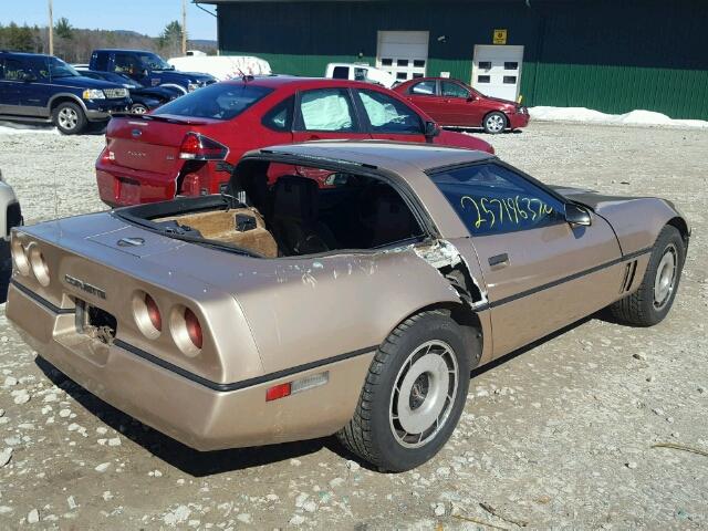 1G1AY0784E5143593 - 1984 CHEVROLET CORVETTE GOLD photo 4