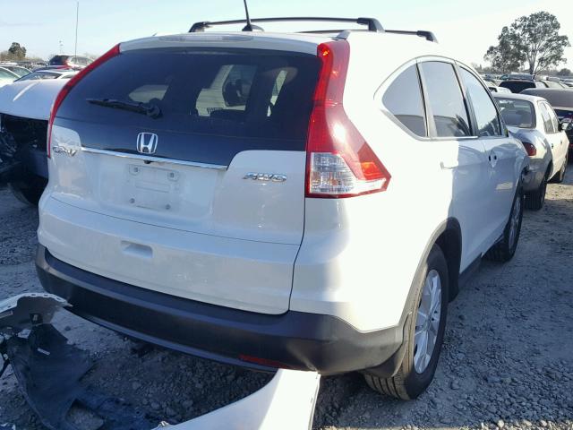 5J6RM4H75EL090122 - 2014 HONDA CR-V EXL WHITE photo 4