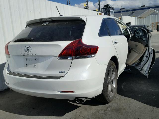 4T3ZK3BB5DU059385 - 2013 TOYOTA VENZA LE WHITE photo 4