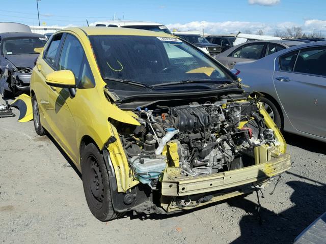 3HGGK5G51FM761778 - 2015 HONDA FIT LX YELLOW photo 1