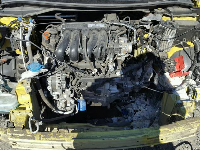 3HGGK5G51FM761778 - 2015 HONDA FIT LX YELLOW photo 7