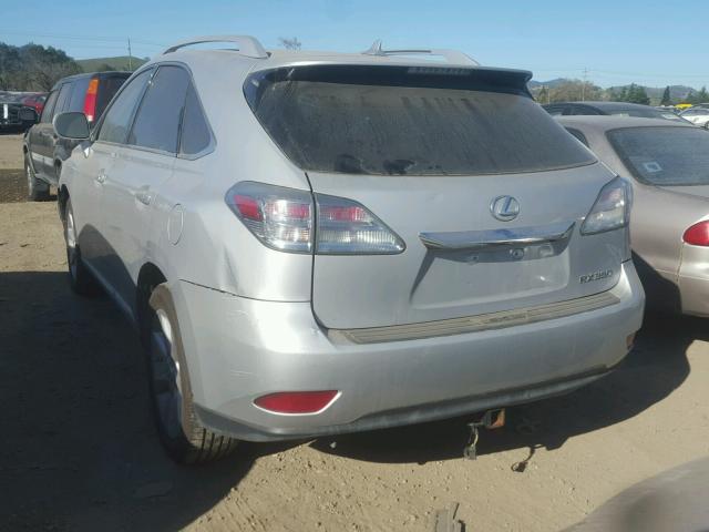 2T2BK1BA7BC117819 - 2011 LEXUS RX 350 SILVER photo 3