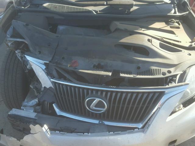 2T2BK1BA7BC117819 - 2011 LEXUS RX 350 SILVER photo 7