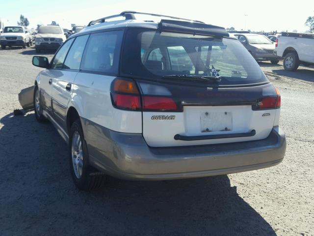 4S3BH675737643527 - 2003 SUBARU LEGACY OUT WHITE photo 3