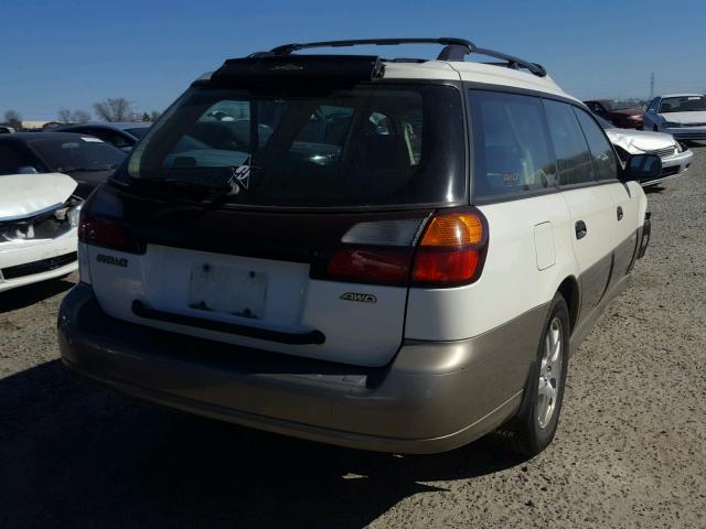 4S3BH675737643527 - 2003 SUBARU LEGACY OUT WHITE photo 4