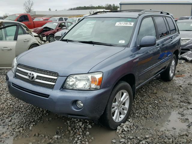 JTEEW21A760032486 - 2006 TOYOTA HIGHLANDER BLUE photo 2