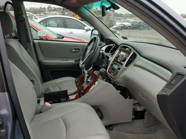 JTEEW21A760032486 - 2006 TOYOTA HIGHLANDER BLUE photo 5