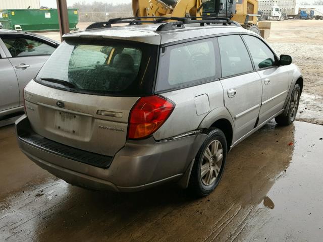 4S4BP62C357341143 - 2005 SUBARU LEGACY OUT SILVER photo 4