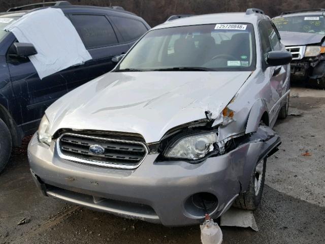 4S4BP61C677344865 - 2007 SUBARU LEGACY OUT SILVER photo 2