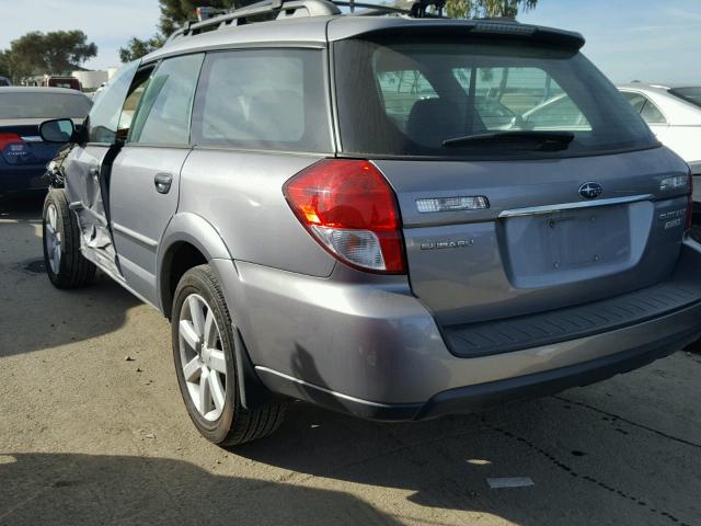 4S4BP61C296343124 - 2009 SUBARU OUTBACK 2. GRAY photo 3