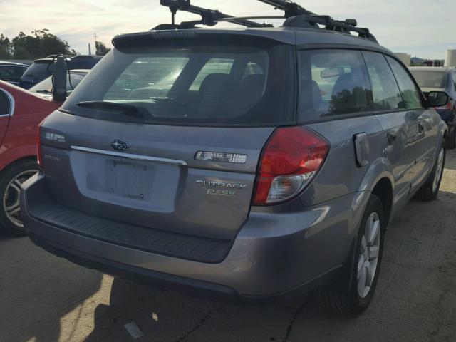 4S4BP61C296343124 - 2009 SUBARU OUTBACK 2. GRAY photo 4