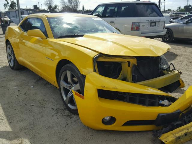 2G1FC1EV9A9135926 - 2010 CHEVROLET CAMARO LT YELLOW photo 1