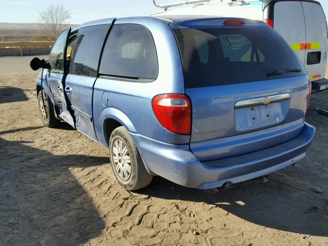 2A4GP44R97R174380 - 2007 CHRYSLER TOWN & COU BLUE photo 3