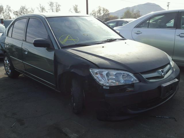 2HGES16564H619388 - 2004 HONDA CIVIC LX GREEN photo 1