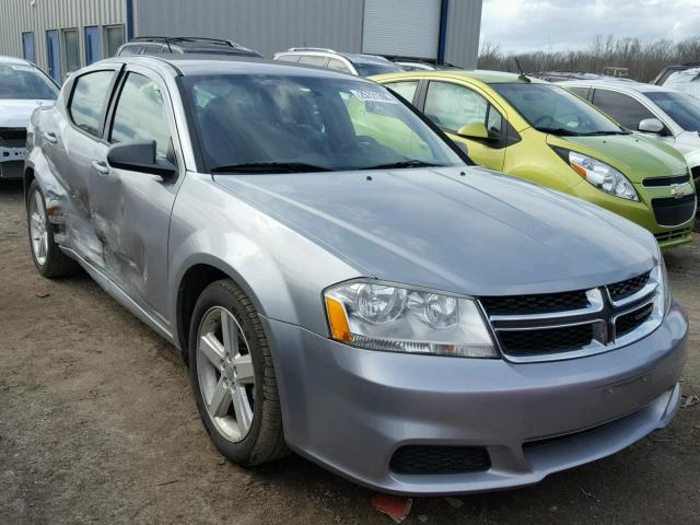 1C3CDZABXDN681447 - 2013 DODGE AVENGER SE SILVER photo 1