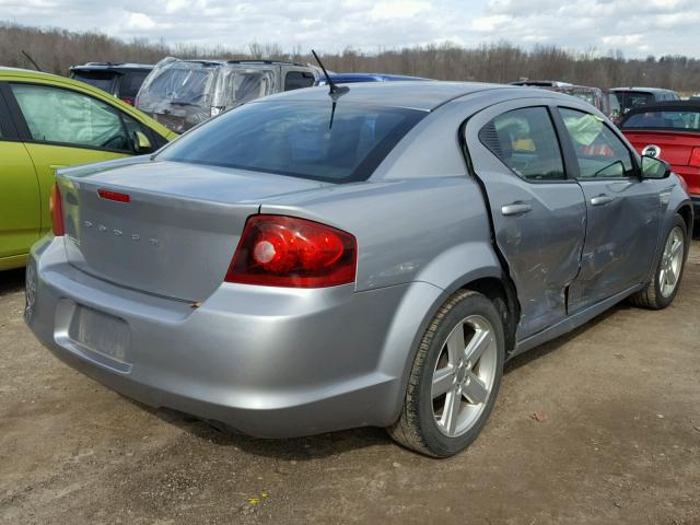 1C3CDZABXDN681447 - 2013 DODGE AVENGER SE SILVER photo 4