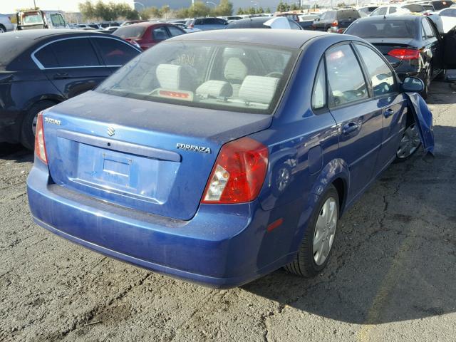 KL5JD56Z07K554316 - 2007 SUZUKI FORENZA BA BLUE photo 4